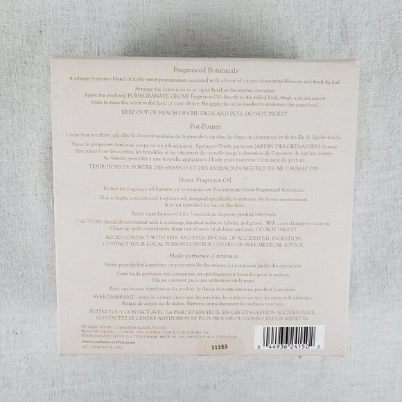 Crabtree & Evelyn Pomegranate Grove fragranced botanicals potpourri with oil new - Picture 4 of 5